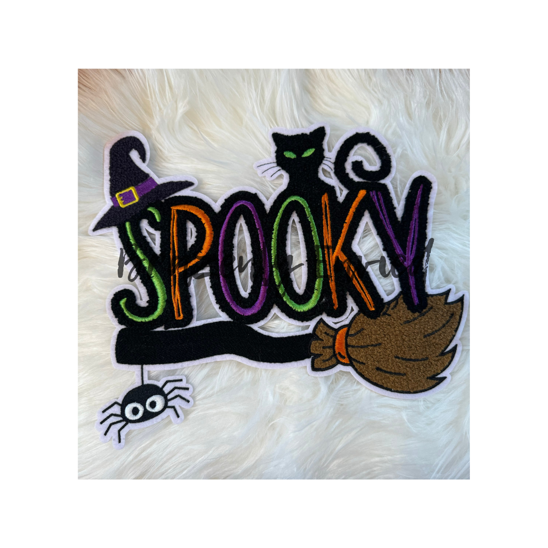 New Halloween SPOOKY Chenille Patch