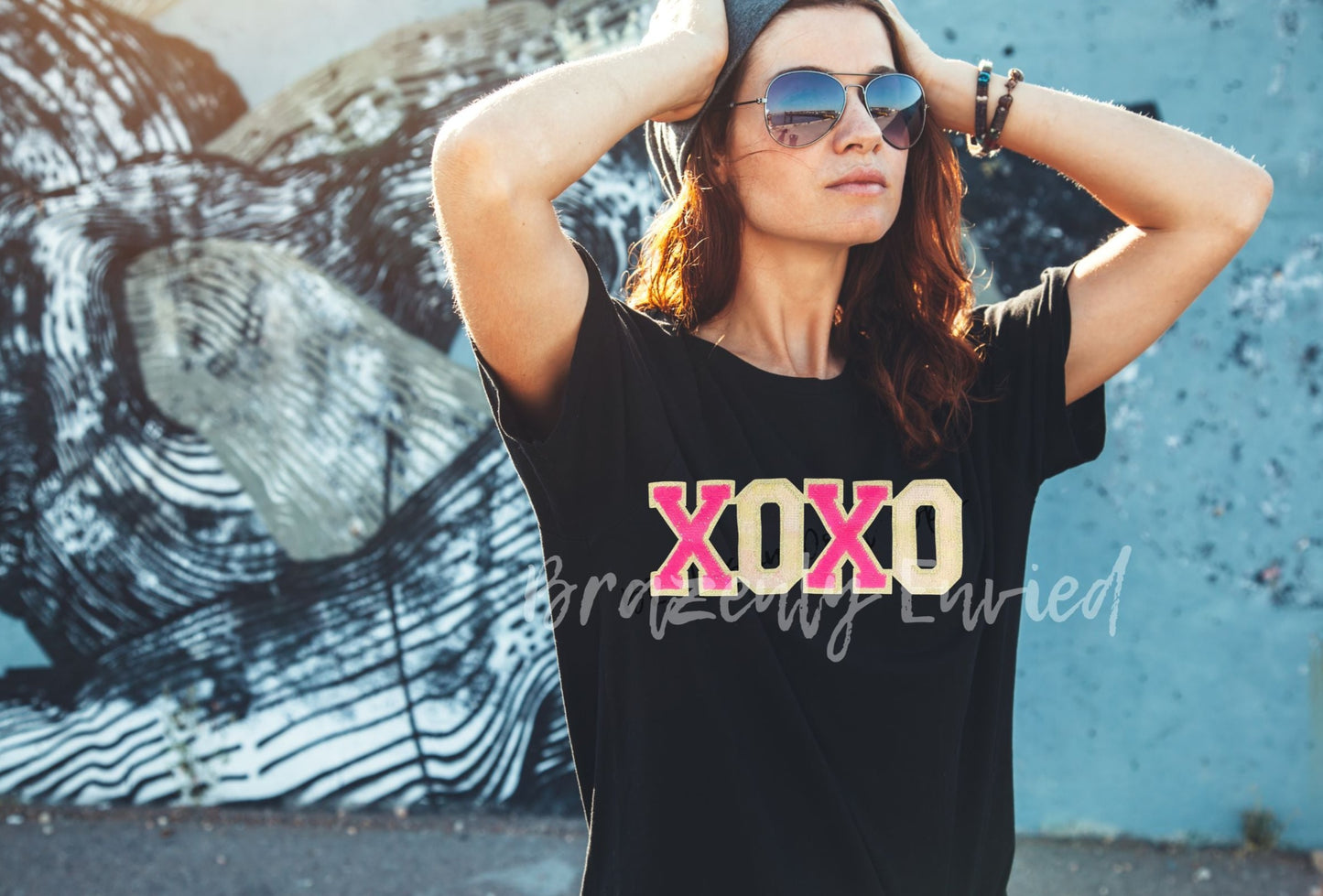 Valentine: Sequin glitter XOXO Patch