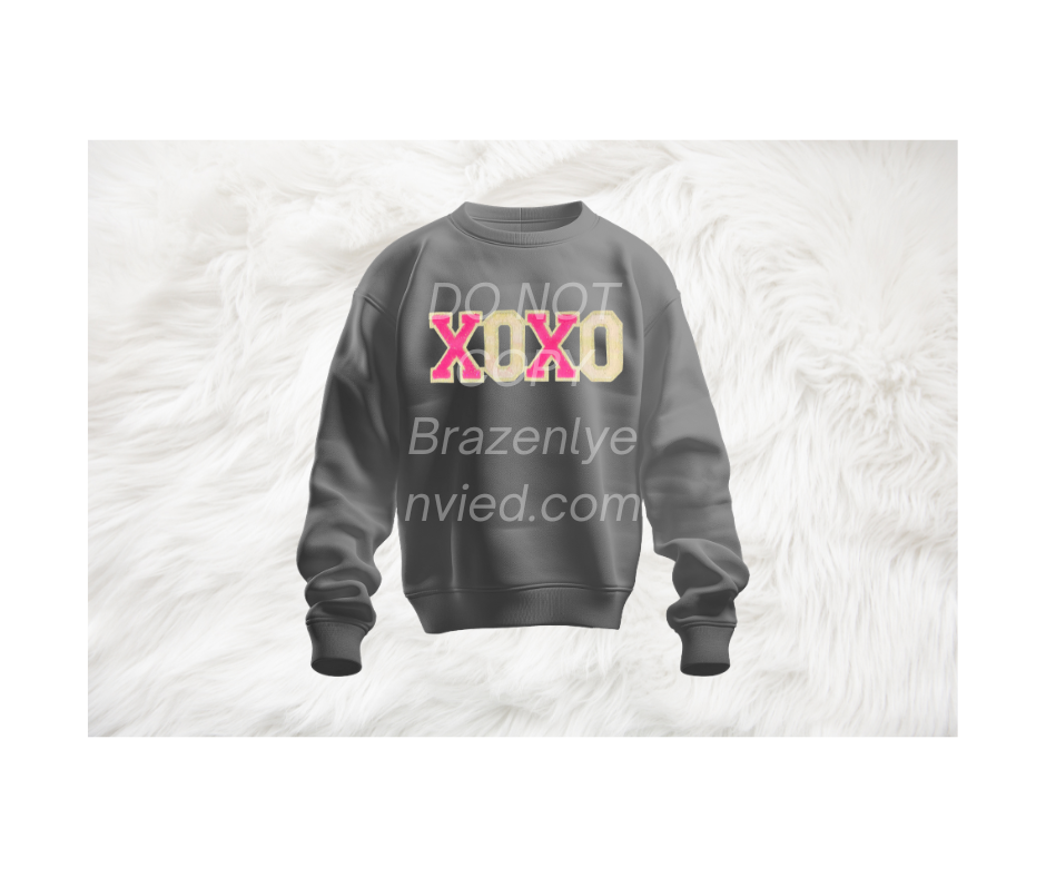 Valentine: Sequin glitter XOXO Patch