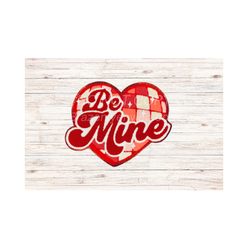 Valentine: Be Mine Heart Chenille Patch