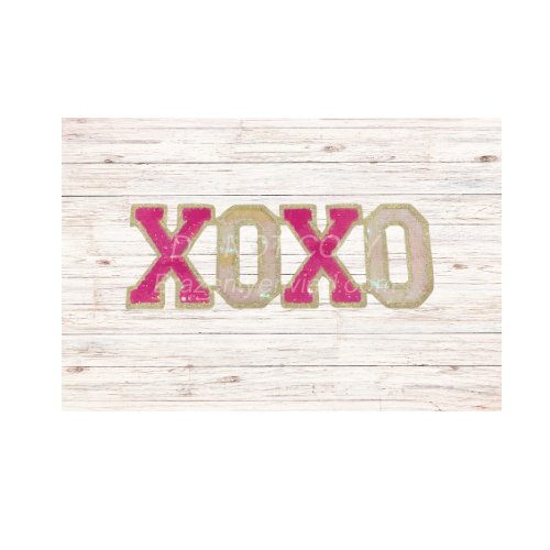 Valentine: Sequin glitter XOXO Patch