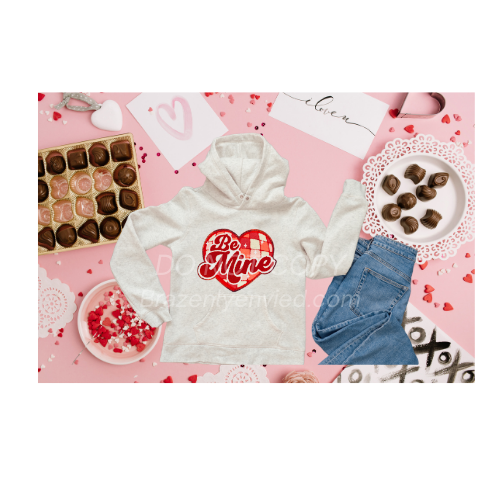 Valentine: Be Mine Heart Chenille Patch