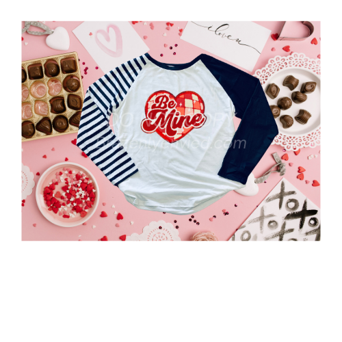 Valentine: Be Mine Heart Chenille Patch