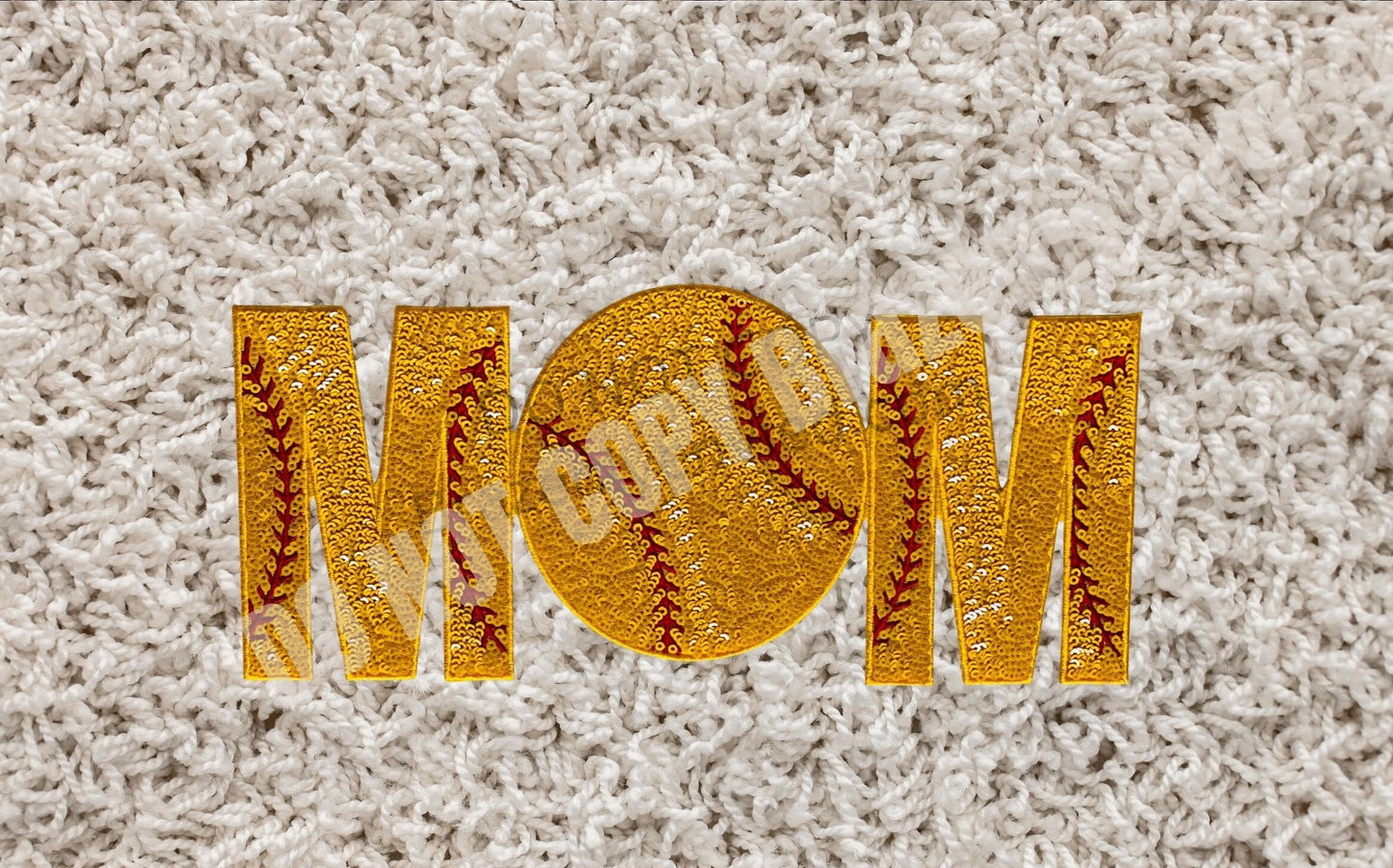 Softball Patch Sports Patch - Softball Sequin MOM Patch 4.6 x 10.8 inch patch New Design fast shipping Eye catching Softball mom Patch Ready