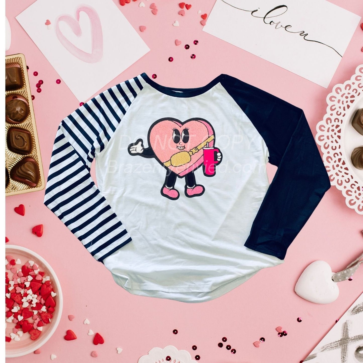 10 Pack-Heart Valentine's Day Patches