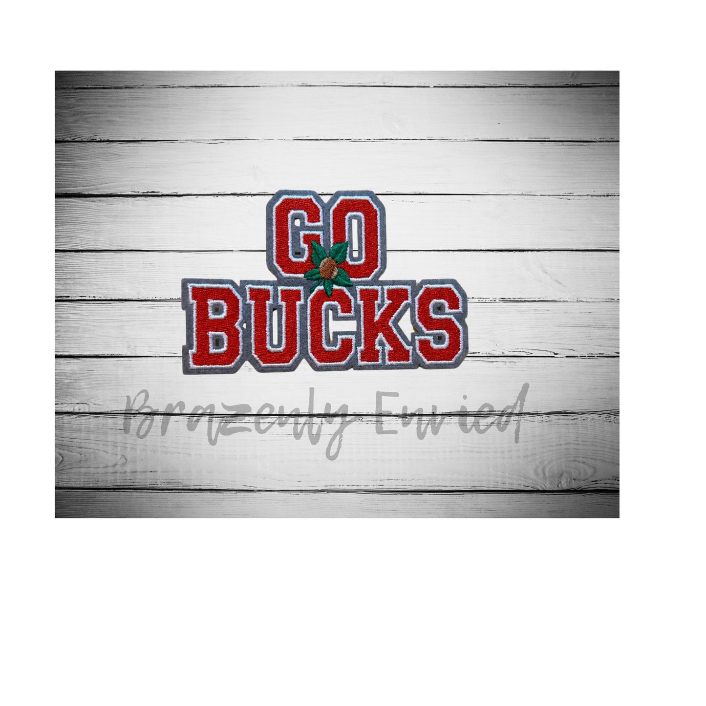 Trucker Hat PATCH- go bucks Patch Great for Trucker Hats /Shirts/ Jean Jackets/Bag