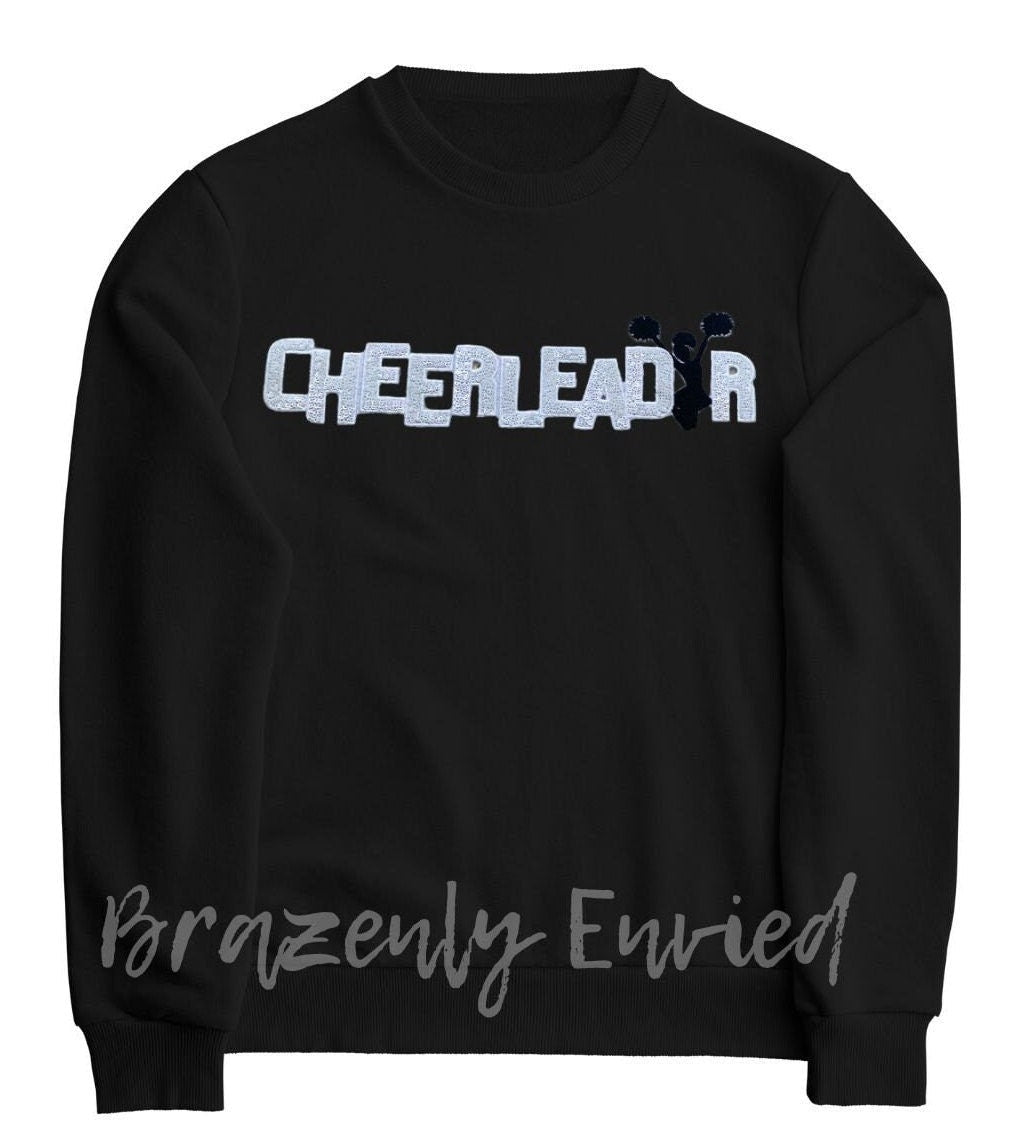 Cheerleader Sequin Patch white