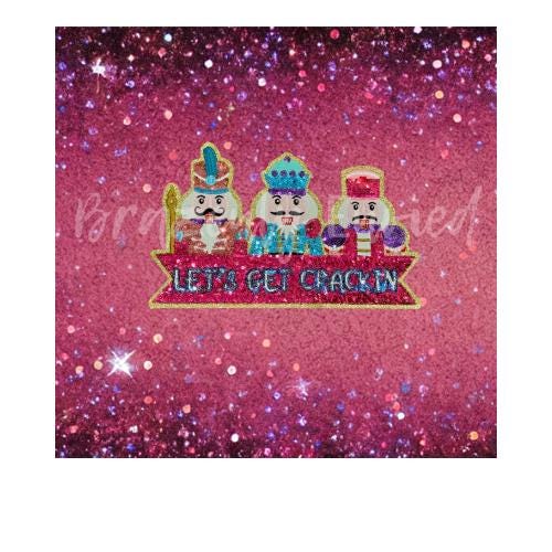 Nutcracker Patch | Sequins Nutcracker Patch Gold Backing | Iron On Patch | Great Christmas Patch For Christmas Sweatshirts
