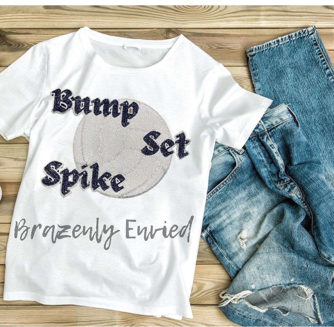 Sequins Volleyball Patch- Bump Set Spike