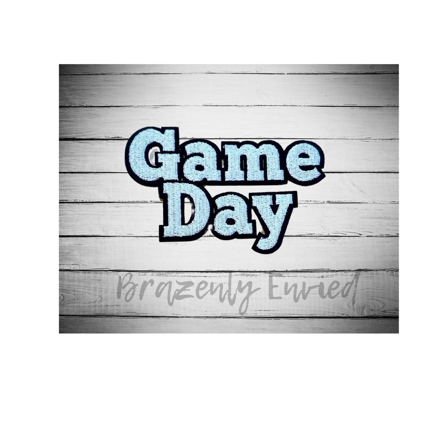 Trucker Hat PATCH- GAME DAY Patch Great for Trucker Hats /Shirts/ Jean Jackets/Bags