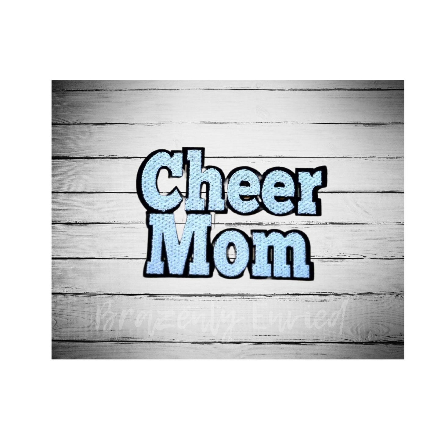 Cheer Mom Patch - Cheer Iron On Applique-Heat Activated Applique (4.5" wide)