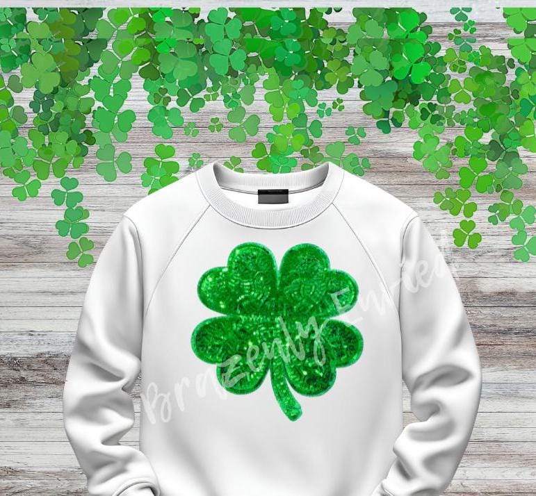 Shamrock Patch / 4 Leaf Clover Patch | Great Sequins patch for St. Patricks Day Patch | St Patty's Day ready Immediate fast shipping