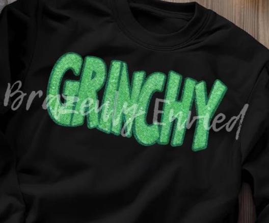 GRINCHY Patch Green Sequins- Be classy and Sassy with this awesome Patch