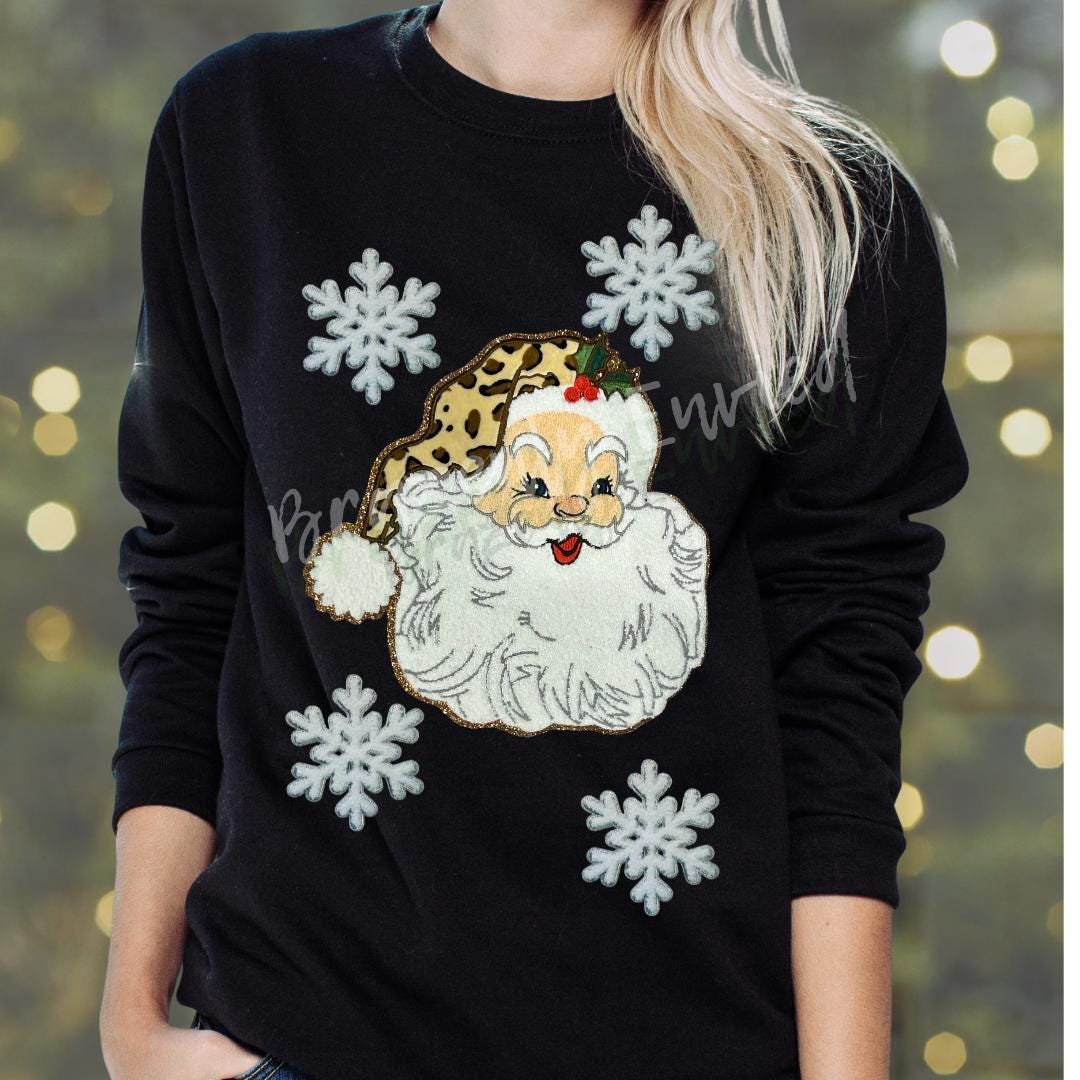 5 Inch Snowflake Patch | White Chenille with Silver Backing Snowflake Applique Christmas Iron On