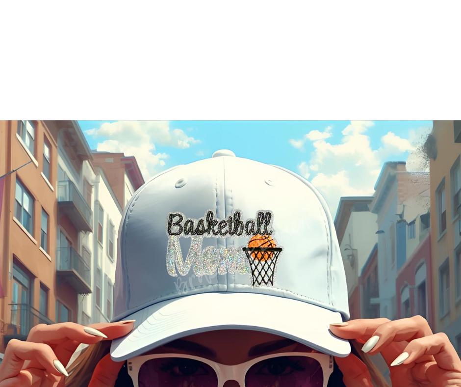 Basketball Patch|basketball hoop patch | Black Basketball MOM Sequins Word Sequins Iron On Applique