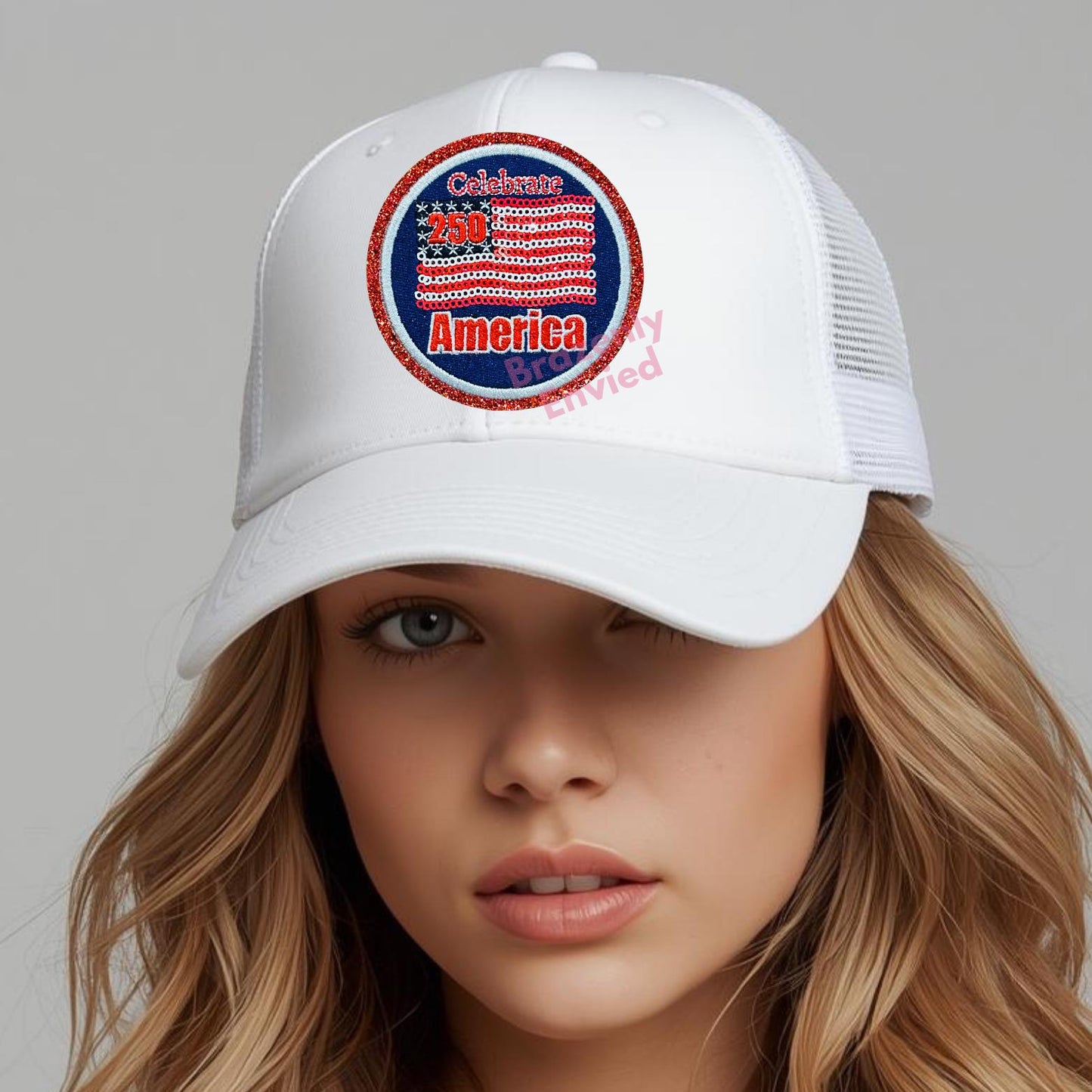 250 Celebration Patriotic Sequins Patch (3.25'H x 3.25"W)