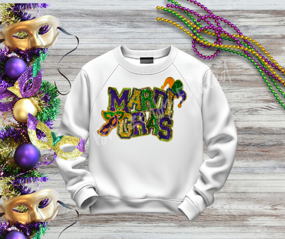 Mardi Gras Sequins Patch