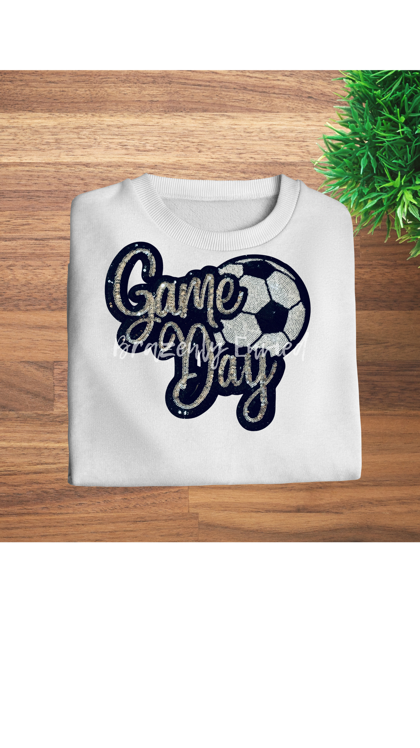 New Sequins Game Day Soccer Patch