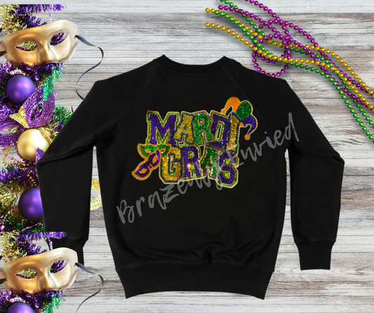 Mardi Gras Sequins Patch