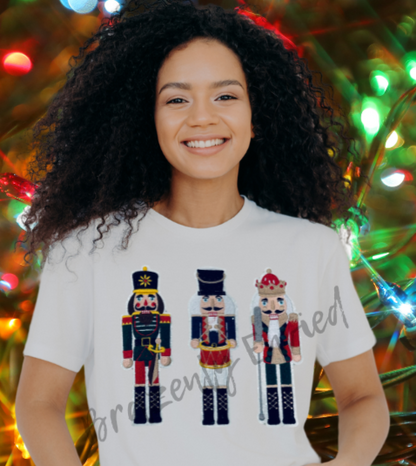 NEW Very Popular -Christmas  Chenille Patch 3-NUTCRACKER Patch Great for Shirts and Jackets Christmas heat press ready!   Immediate ship