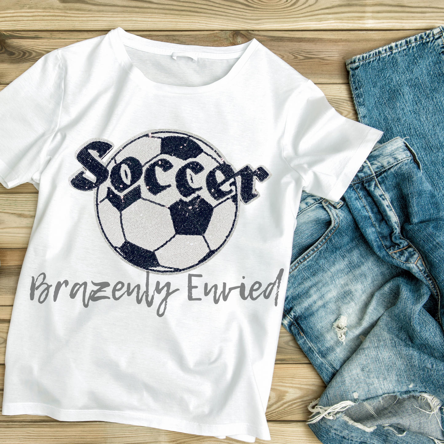 New Sports Patch Sequin Soccer Patch