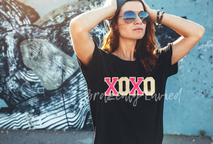Valentine: Sequin glitter XOXO Patch