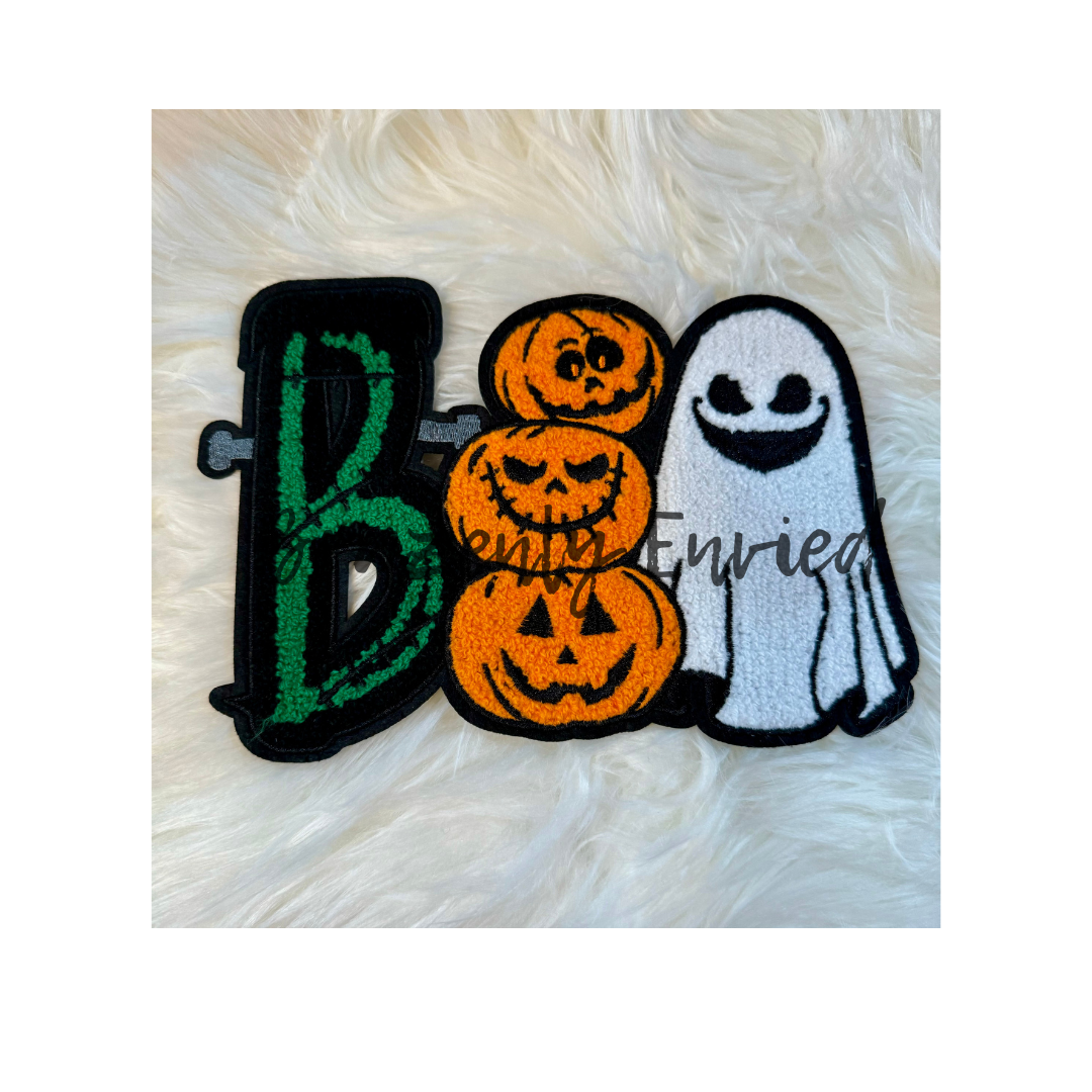 New Halloween Boo Chenille Patch