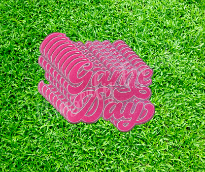 Game Day Patch Pink Sequins Patch great for Football Volleyball Soccer Softball Baseball - All Sports Patch
