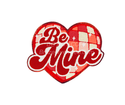 Valentine: Be Mine Heart Chenille  Patch