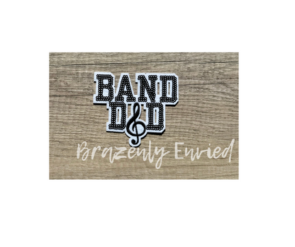 Trucker Hat Patch Game Day PATCH- Band Dad Patch Great for Trucker Hats /Shirts