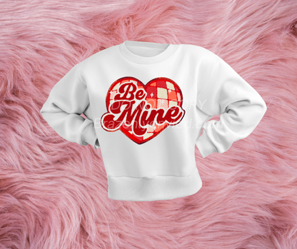 Valentine: Be Mine Heart Chenille  Patch