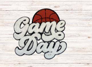 Sports: Basketball Game Day Chenille Patch