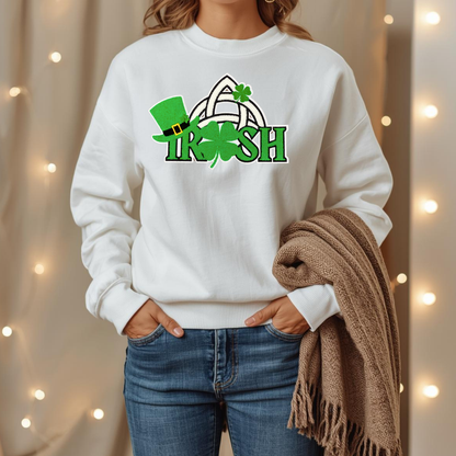 St. Patrick's Day Clover Applique (11.5"W x  8.5"H)