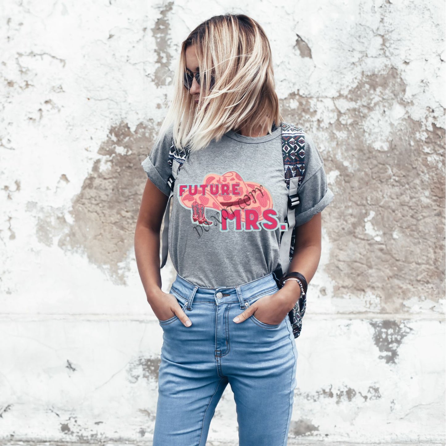 Western Future  Mrs. cowboy hat chenille patch