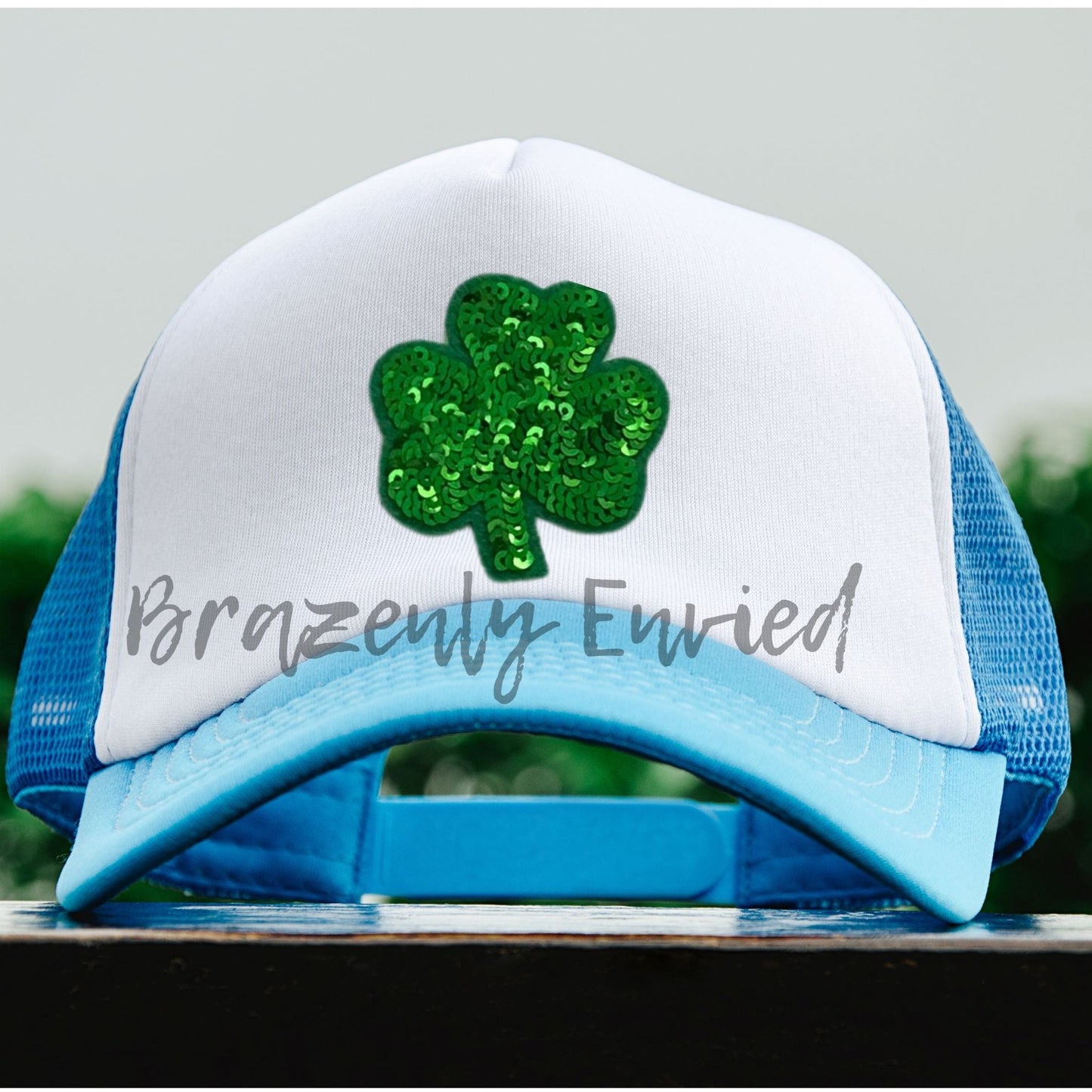 St Patricks Day Shamrock Patch 2.5" Great trucker Hat Patch small size 1 shamrock patch