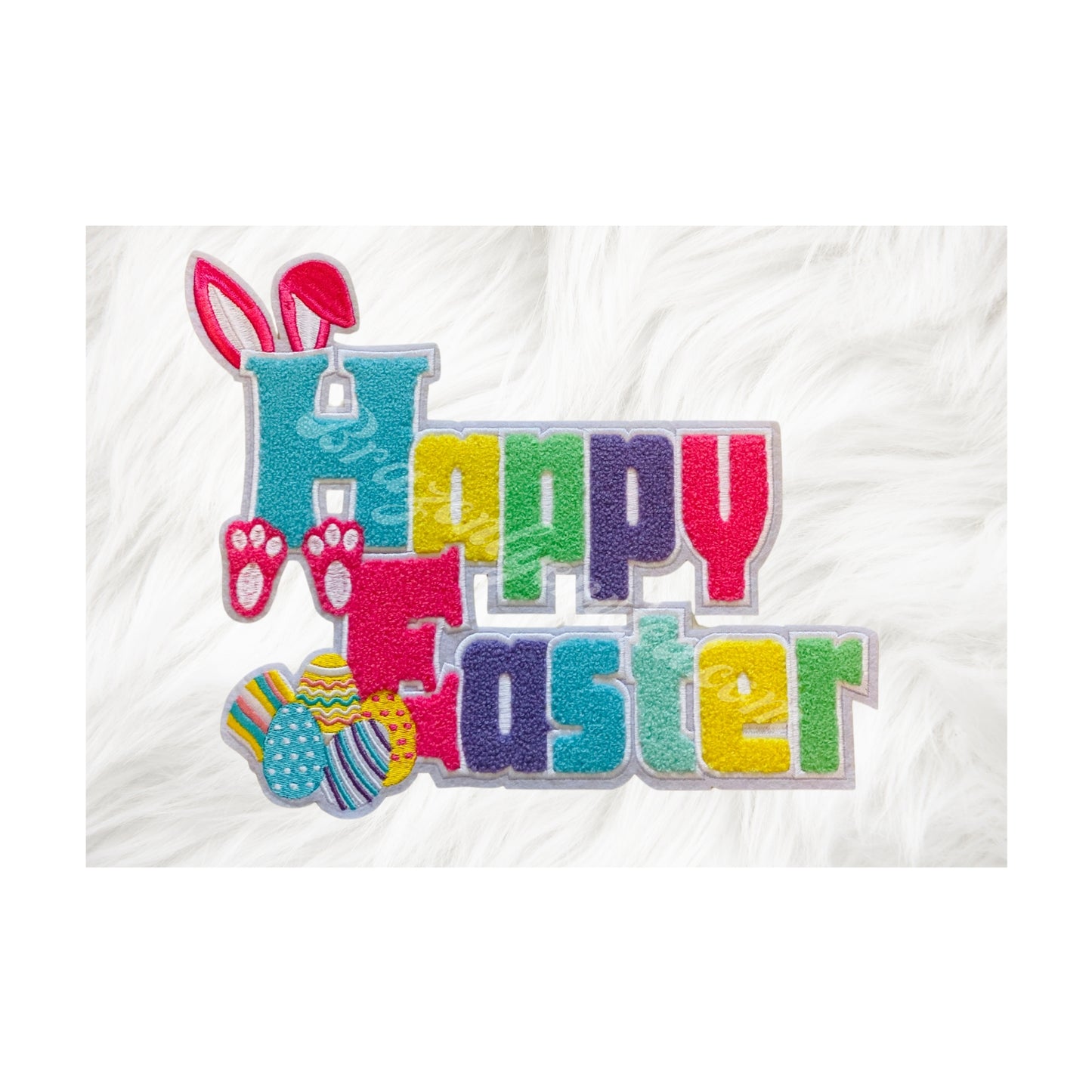 Easter Chenille Patch   Happy Easter Patch