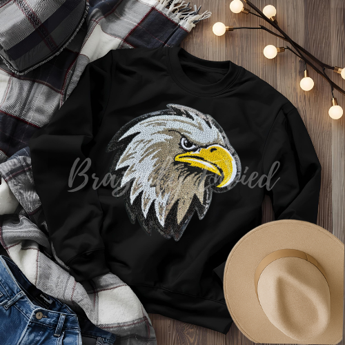 Sequin Eagle Patch | Iron On Patch| Game Day Apparel | DIY Trendy Patch