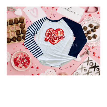 Valentine: Be Mine Heart Chenille  Patch