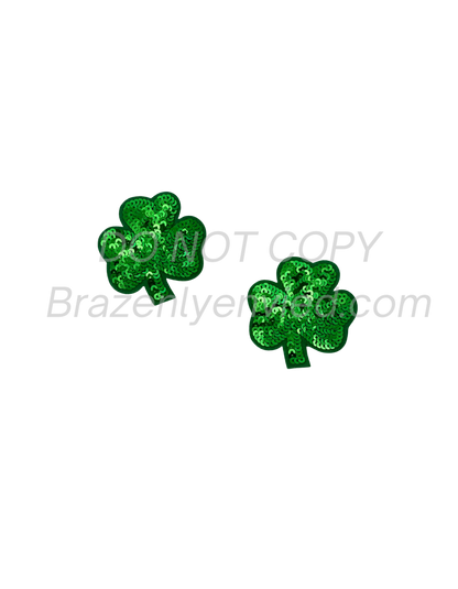 St Patricks Day Shamrock Patch 2.5" Great trucker Hat Patch small size 1 shamrock patch
