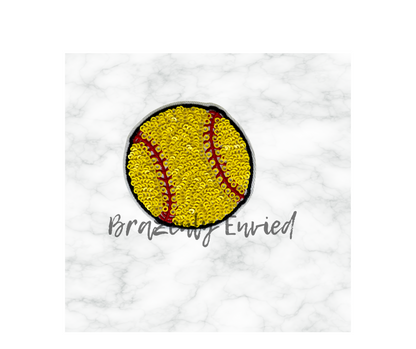 Game Day Ready New Softball Sequins Small Patch  Great gift Great Softball Mamas Great Sports Patch