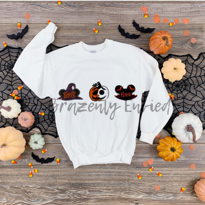 1 Chenille/Embroidery Boo Bat