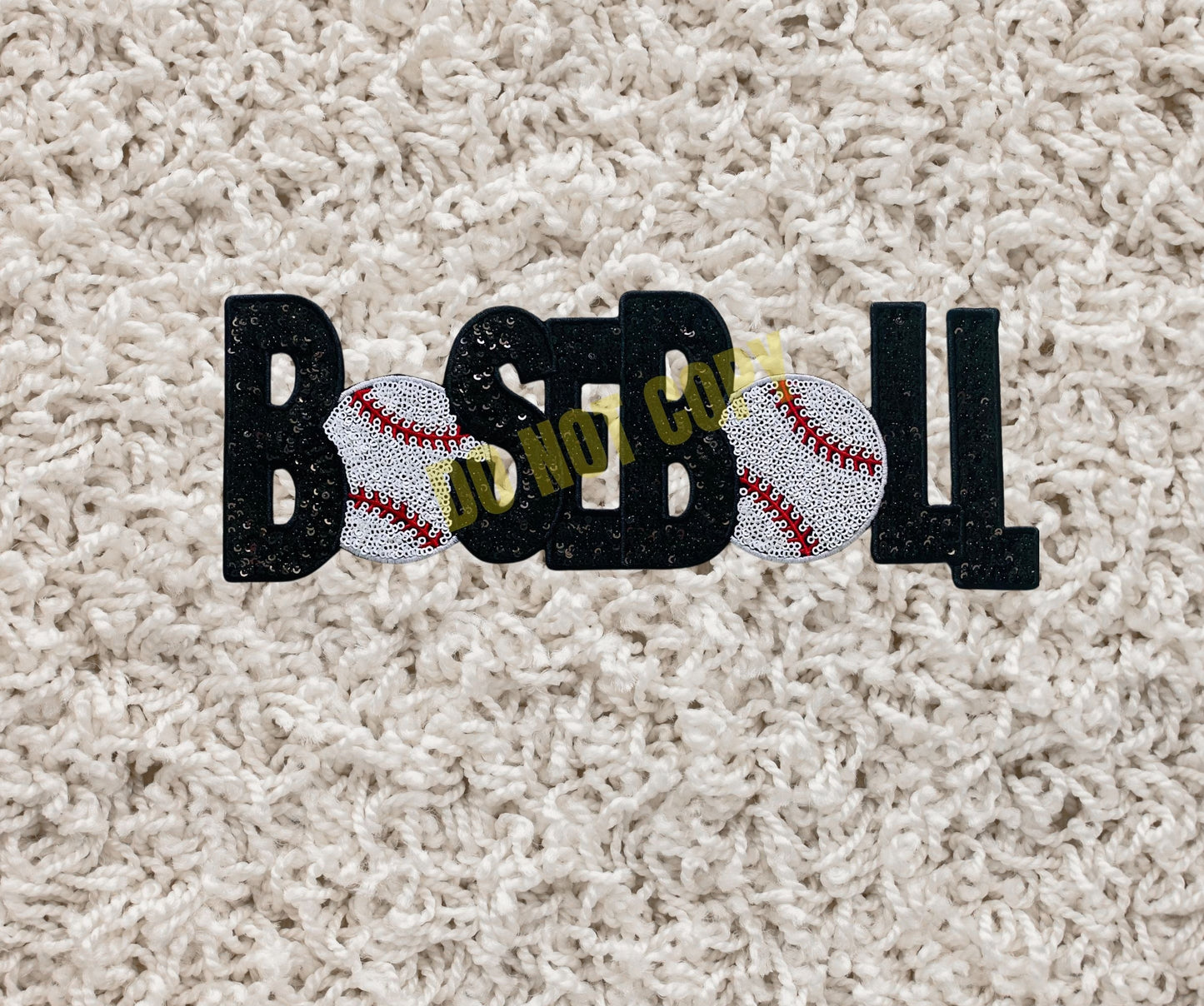 Sports Sequins BASEBALL Patch