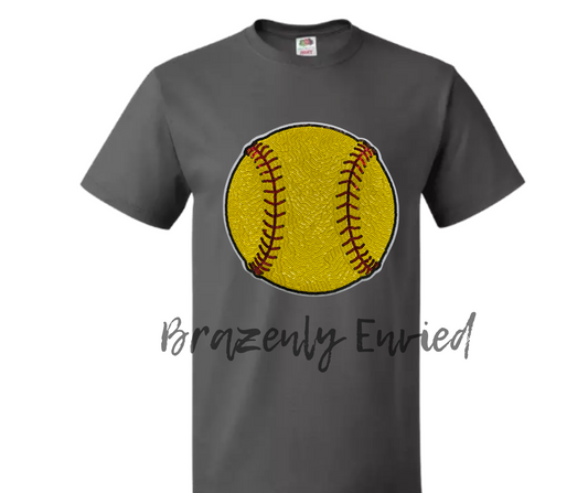 Game Day Ready New Sports Patch Softball Sequins Patch