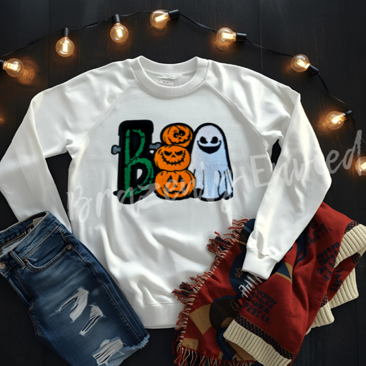 Boo Patch Chenille Patch  Kids Size Patch