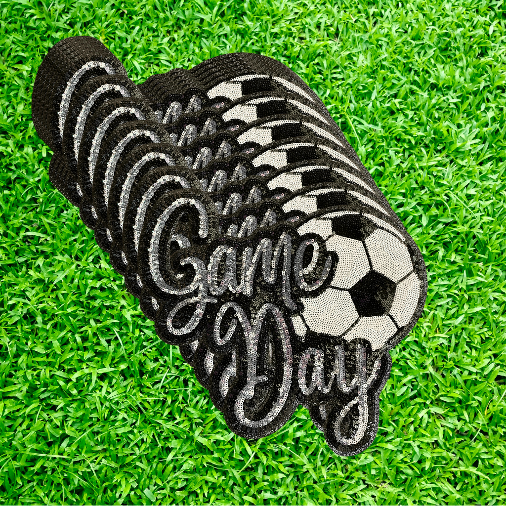 Game Day Soccer Patch Great Sequins Patch for Game Days