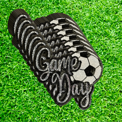 Game Day Soccer Patch Great Sequins Patch for Game Days