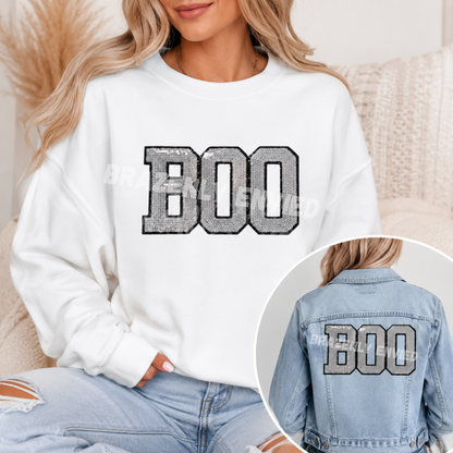 Boo Patch Silver sequins Boo Patch