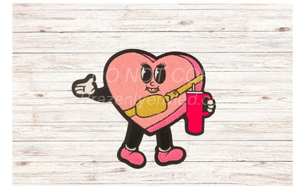 10 Pack-Heart Valentine's Day Patches