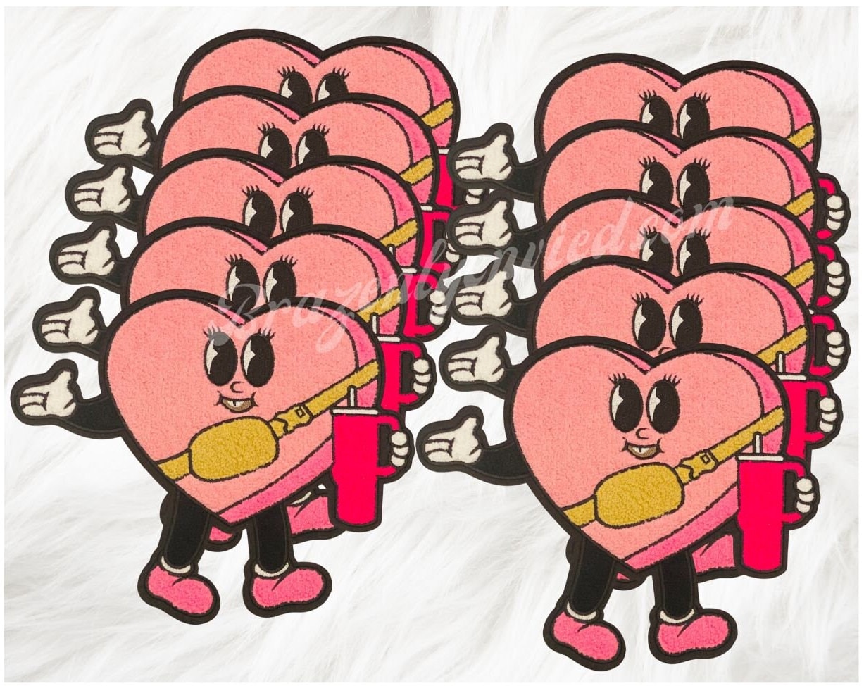 10 Pack-Heart Valentine's Day Patches