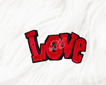 Love Sequin Patch